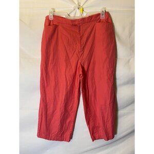 CHEROKEE‎ Women’s Coastal Granny  16 XL CROPPED CAPRI PANTS BRIGHT PINK STRETCH